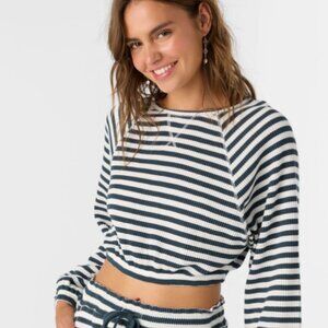 O'NEILL TOUR STRIPE CREW LONG SLEEVE TOP NWT